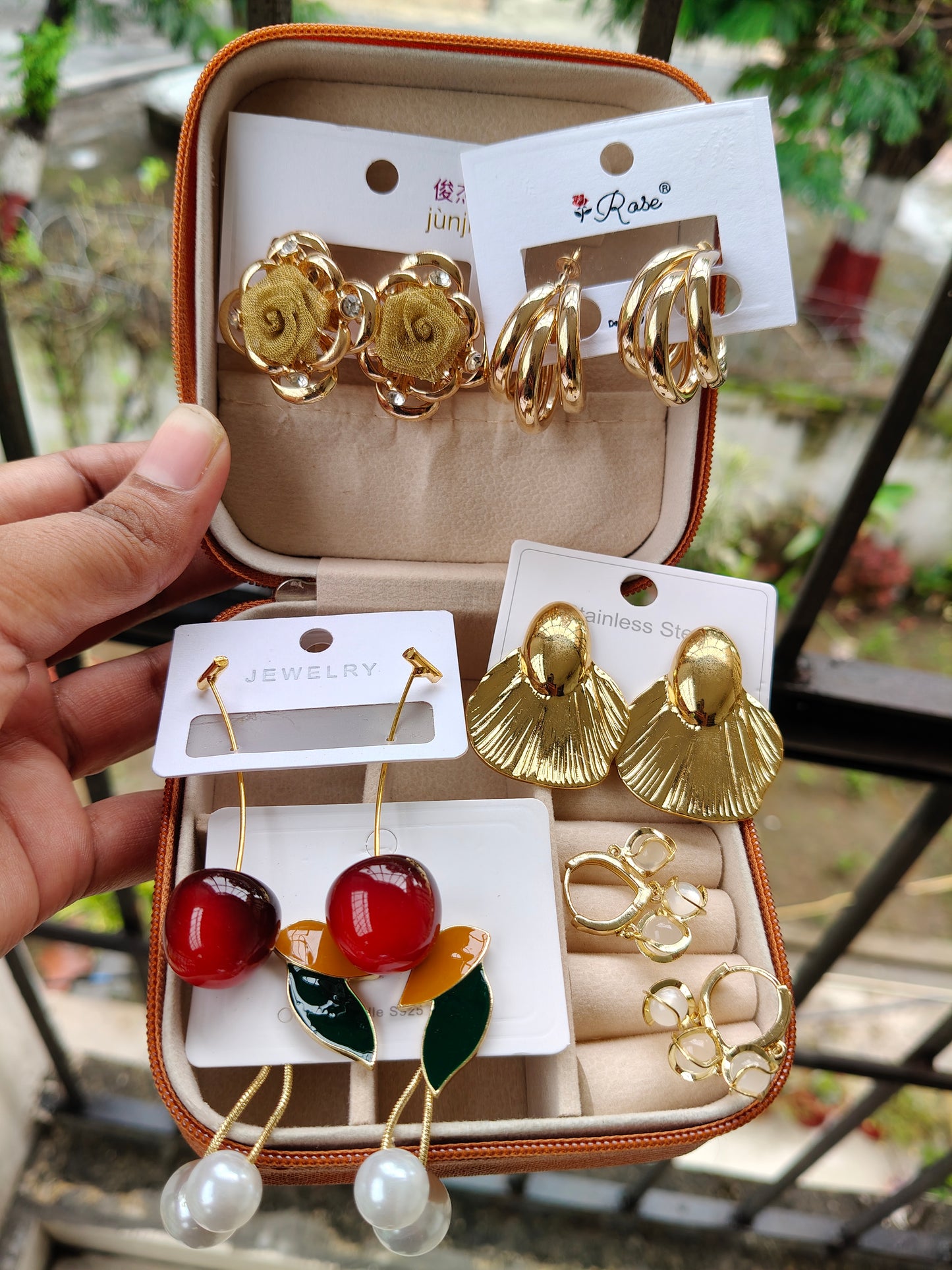 6-Piece Earring Set + FREE BRACELET